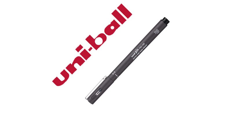 Rotulador uniball pin calibrado micrometrico 0,5 mm color gris oscuro