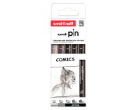 Rotulador uniball pin comics blister de 5 unidades colores surtidos