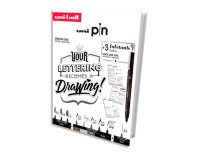 Set iniciacion uniball pin lettering starter nº2 blister de 8 rotuladores + 1 portaminas