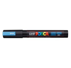 Rotulador uni posca pc-5m marcador de pintura punta conica 1,8-2,5 mm azul metalico