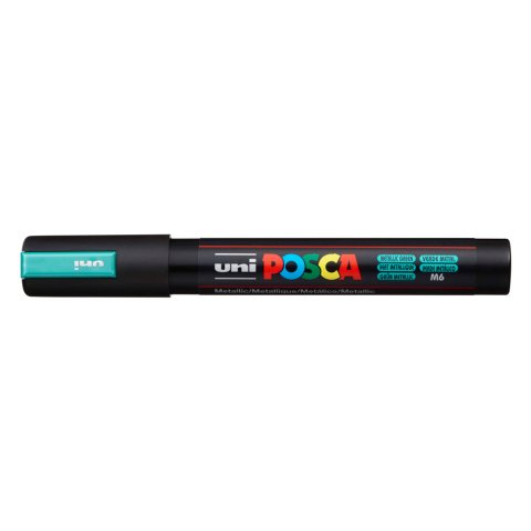 Rotulador uni posca pc-5m marcador de pintura punta conica 1,8-2,5 mm verde metalico