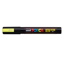 Rotulador uni posca pc-5m marcador de pintura punta conica 1,8-2,5 mm amarillo fluorescente