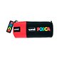Estuche portatodo uni posca tela color rojo 85x195 mm