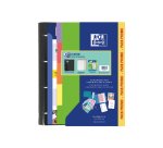 Carpeta con recambio oxford ebinder school din a4+ 4 anillas 35 mm recambio 80 h cuadro 5 mm + juego 5