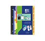 Carpeta con recambio oxford ebinder school din a4+ 4 anillas 35 mm recambio 80 h cuadro 5 mm + juego 5