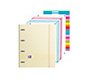 Carpeta con recambio oxford ebinder l&g pastel din a4+ 4 anillas 35 mm recambio 80 h cuadro 5 mm + juego 5