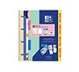 Pack carpeta con recambio oxford ebinder l&g pastel + recambio 4 anillas 80 h + juego 5 separadores