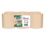 Papel higienico amoos naturally jumbo professional 2 capas pasta cruda paquete de 12 rollos 120 m