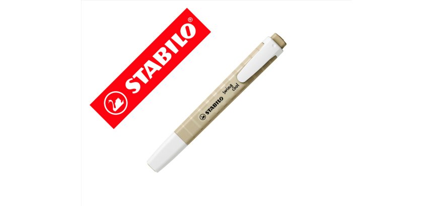 Rotulador stabilo fluorescente fino swing cool nature colors verde barro