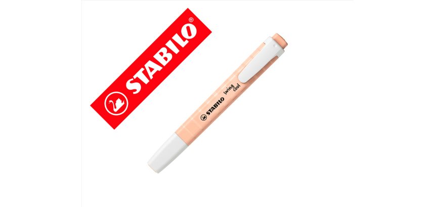 Rotulador stabilo fluorescente fino swing cool nature colors beige