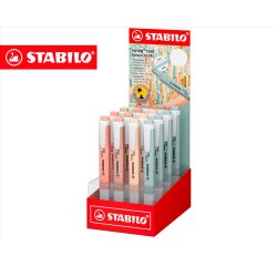 Rotulador stabilo fluorescente fino swing cool nature colors expositor de 16 unidades colores surtidos