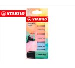 Rotulador stabilo boss fluorescente mini pastel estuche de 5 unidades colores surtidos