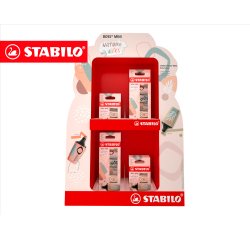 Rotulador stabilo boss fluorescente mini naturevibes expositor de 8 estuches de 3 unidades + 8 estuches de 6