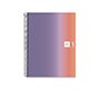 Cuaderno espiral miquelrius din a4 80 hojas 90 gr cuadro 5 mm tapa forrada aurora provence