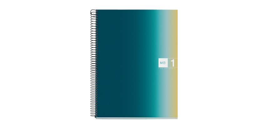 Cuaderno espiral miquelrius din a4 80 hojas 90 gr cuadro 5 mm tapa forrada aurora iceland