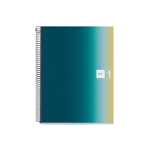Cuaderno espiral miquelrius din a4 80 hojas 90 gr cuadro 5 mm tapa forrada aurora iceland