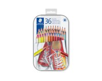 Lapices de colores staedtler caja metalica de 36 unidades colores surtidos