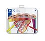 Lapices de colores staedtler caja metalica de 72 unidades colores surtidos