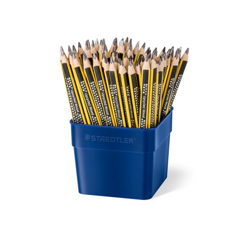 Lapices de grafito staedtler 119 triangular jumbo mina 2 mm hb bote de 72 unidades