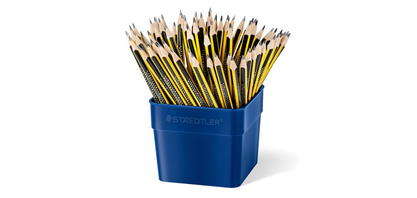 Lapices de grafito staedtler 183 triplus slim hb bote de 72 unidades