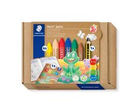 Set de dibujo staedtler noris junior mixto lapices de cera actividades infantiles 8 piezas