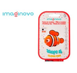 Pasta para modelar imaginovo de secado al aire set de colores surtidos con instrucciones pez payaso