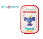 Pasta para modelar imaginovo de secado al aire set de colores surtidos con instrucciones elefante