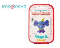 Pasta para modelar imaginovo de secado al aire set de colores surtidos con instrucciones elefante