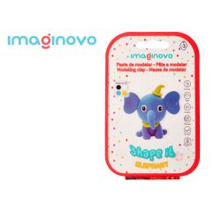 Pasta para modelar imaginovo de secado al aire set de colores surtidos con instrucciones elefante