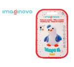 Pasta para modelar imaginovo de secado al aire set de colores surtidos con instrucciones pinguino