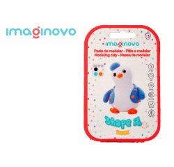 Pasta para modelar imaginovo de secado al aire set de colores surtidos con instrucciones pinguino