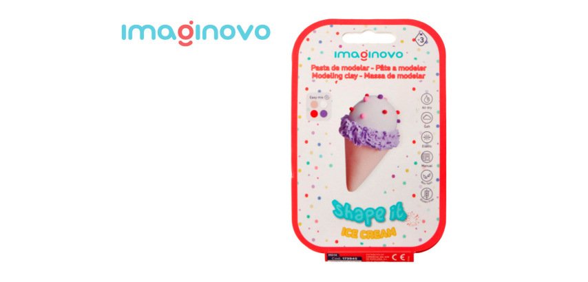 Pasta para modelar imaginovo de secado al aire set de colores surtidos con instrucciones helado