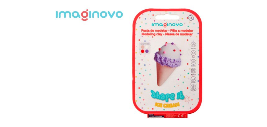 Pasta para modelar imaginovo de secado al aire set de colores surtidos con instrucciones helado