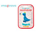 Pasta para modelar imaginovo de secado al aire set de colores surtidos con instrucciones dinosaurio azul
