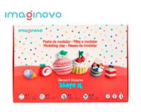 Pasta para modelar imaginovo de secado al aire set de 12 colores shape it dessert dream herramientas e instrucciones