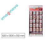 Expositor pasta para modelar imaginovo de secado al aire set de colores con 20 ganchos 64 unidades 620x1300x500 mm