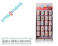 Expositor pasta para modelar imaginovo de secado al aire set de colores con 20 ganchos 64 unidades 620x1300x500 mm