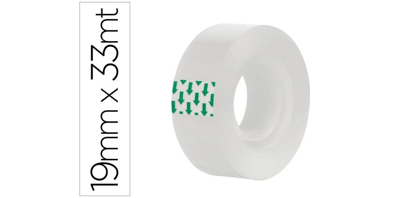 Cinta adhesiva greening transparente 33 m x 19 mm