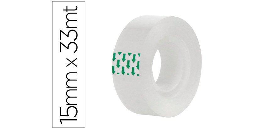 Cinta adhesiva greening transparente 33 m x 15 mm