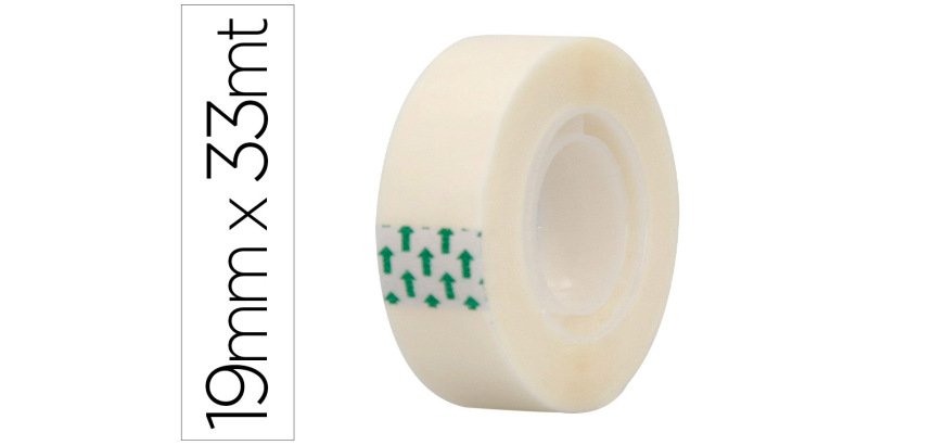 Cinta adhesiva greening invisible 33 m x 19 mm