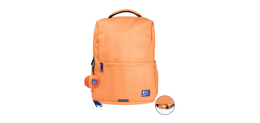 Mochila oxford b-out impermeable color melocoton 30x300x420 mm