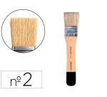 Brocha paletina plana Liderpapel ancho 33,5 mm de pelo de cerda