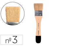 Brocha paletina plana Liderpapel ancho 41 mm de pelo de cerda