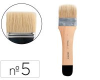 Brocha paletina plana liderpapel ancho 57 mm de pelo de cerda