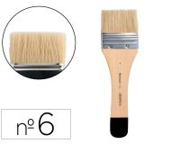 Brocha paletina plana liderpapel ancho 65 mm de pelo de cerda