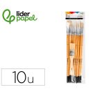 Pinceles de pelo de cerda liderpapel puntas surtidas bolsa de 11 unidades