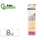 Pinceles de pelo de pony para acuarela Liderpapel - Pack de 8 unidades surtidos