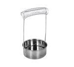 Limpiador con soporte liderpapel para brochas y pinceles de aluminio 18x10,5 cm