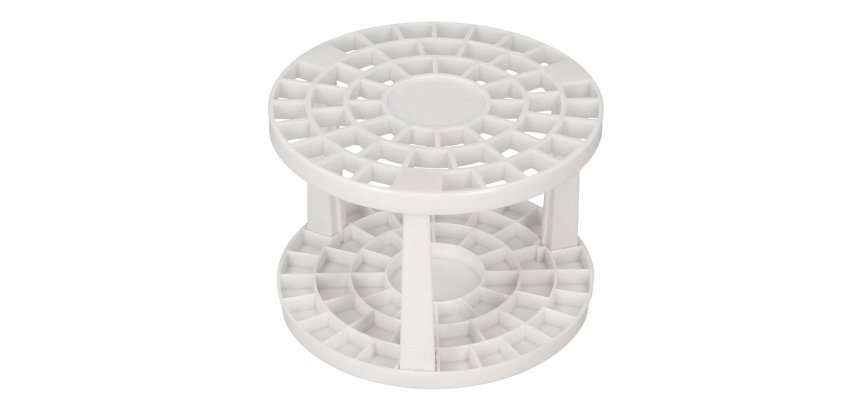 Soporte para pinceles liderpapel de plastico 46 agujeros 14,5x14,5x10 cm