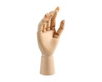 Maniqui mano liderpapel para pintura y dibujo articulado y flexible de madera 18 cm certificado fsc